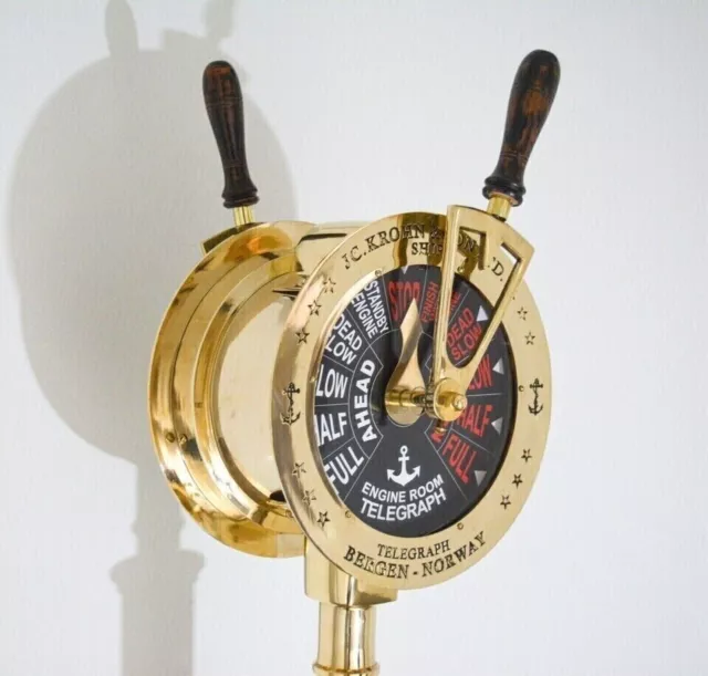 43'' Maritime Brass Ship Order Engine Telegraph Bell sound Home Decorative Gift