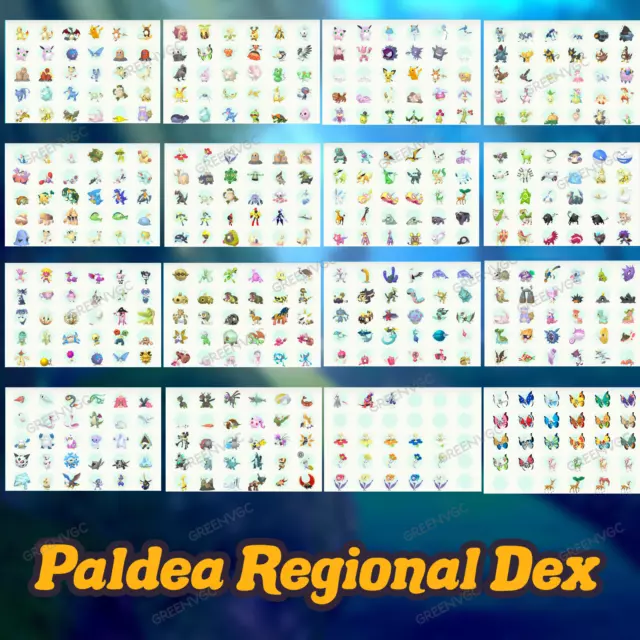 Pokemon Scarlet and Violet - Paldea Region Pokedex Custom Any 6IV ✨Ultra  Shiny✨