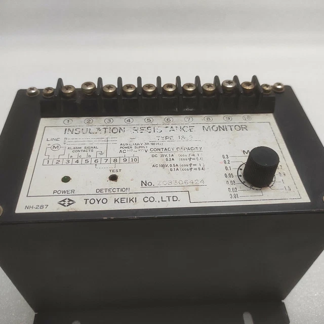 TOYO KEIKI IS3 Insulation Resistance Monitor 110115V 140.99 PicClick