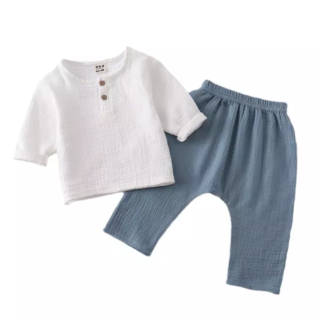 Baby Clothes Long Sleeve T-shirts + Loose Pants Set Cotton Toddler Boy Clo