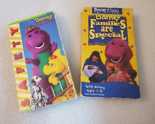2 VINTAGE BARNEY And Friends VHS Families Are Special And Safety $9.99 ...