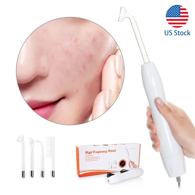 Portable Orange Skin Care Violet Ray Hair Facial With 4 Wand Electronicy Homeuse