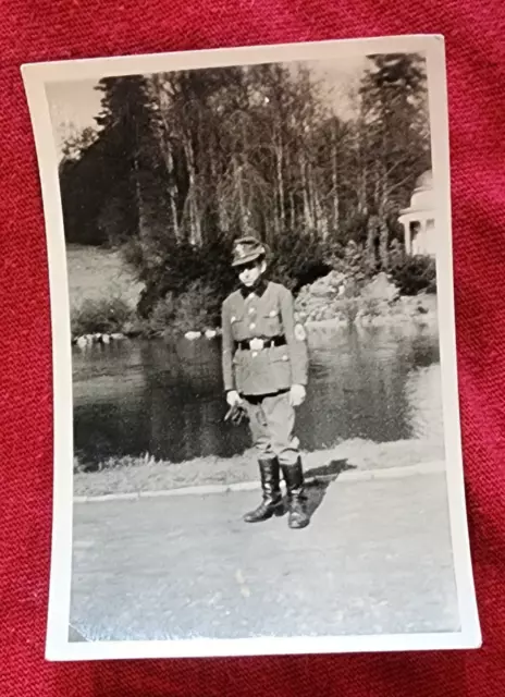 WW2 WWII German original photo Germany RAD Reichsarbeitsdienst soldier w uniform