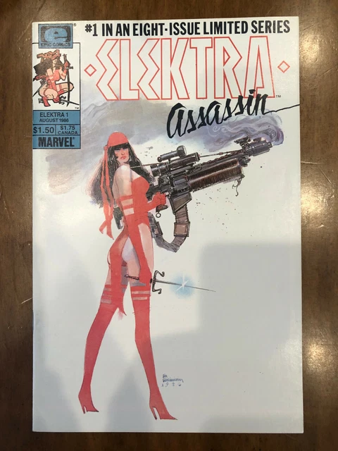 Marvel Comics Elektra: Assassin #s 1-2 (1986) & Elektra #3 (1995) HQ Copies