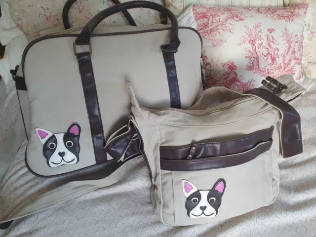 It Luggage Etc Holdall And Messenger Bag Handbag French Bulldog Design