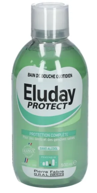 Lot de 2  Bain De Bouche quotidien ELUDAY protect (500ml x 2)