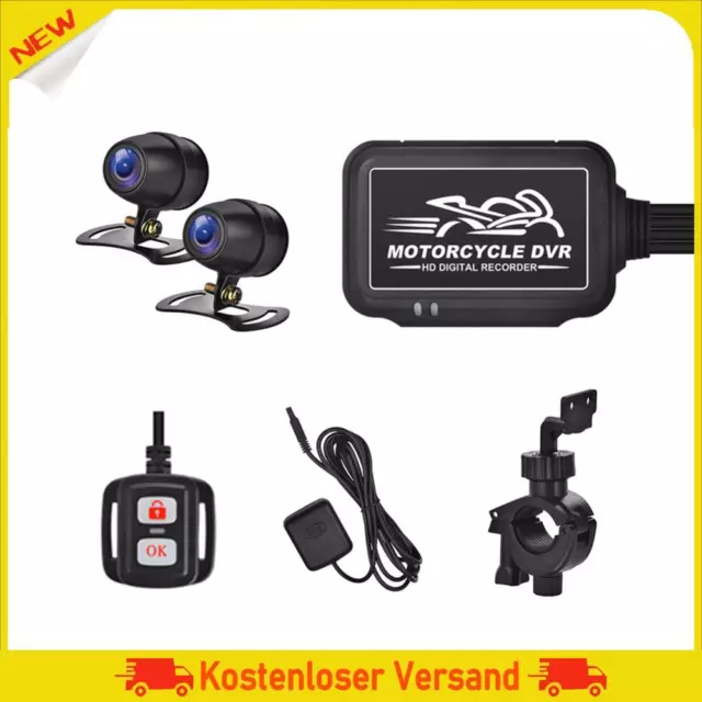 1080P Motorcycle Camera Dual Lens Loop Recording WiFi GPS Recorder DVR Dash Cam