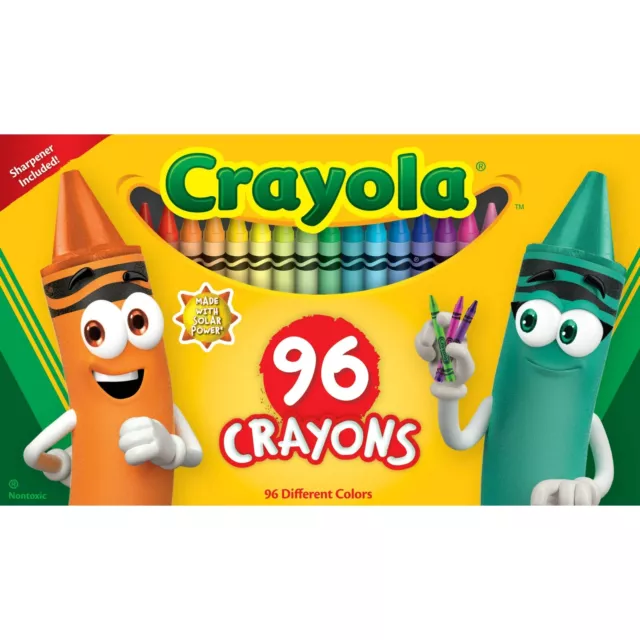 Crayola Crayon Set Back To School Supplies 96 Pcs Coloring Set Child Ages 3+