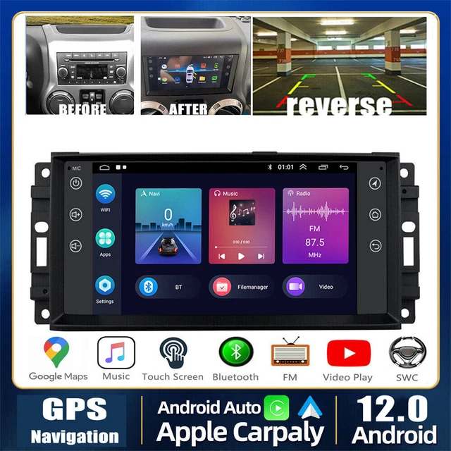 ANDROID 12 APPLE Carplay Car Radio GPS Stereo For 20082020 Dodge Grand