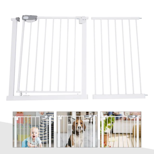 Baby Safety Fence Gate Pet Guard Gate Two-Way Door No-punch for Stairs& Doorways