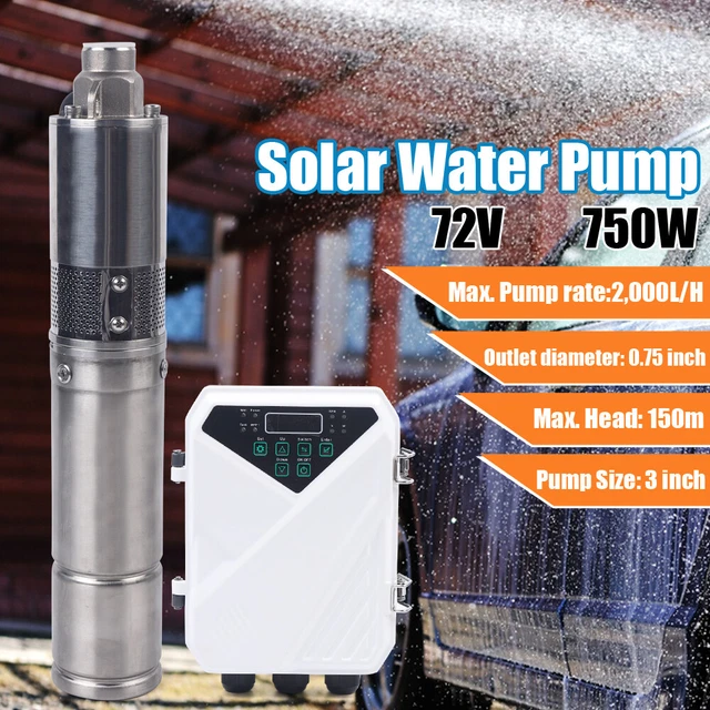 3& DC SOLAR Water Bore Well Pump MPPT Controller Submersible Irrigation