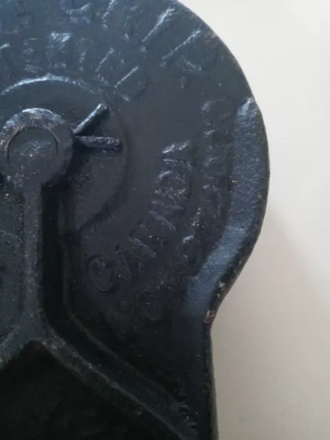 1 Antique Vintage Myers Sure Grip Barn Door Roller Cast Iron Louden Porter 4