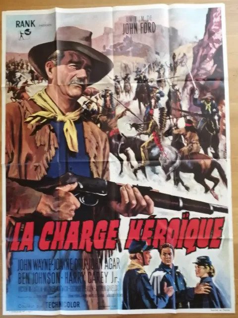 CHARGE HEROÏQUE john wayne ford affiche cinema originale 160x120 western R63