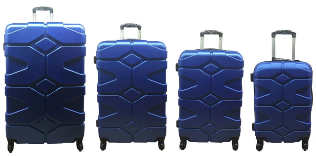 Hard Shell ABS Cabin Suitcase 4 Wheel Travel Luggage Trolley Lightweight Case