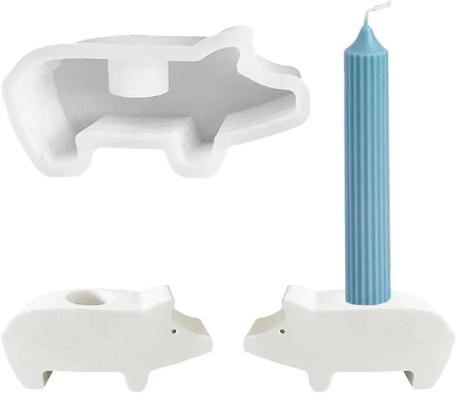 Stampo In Silicone Per Candele Fai Da Te - 2 Pezzi A Forma Di Casetta Europea. Per Gesso, Resina E Saponi. Facile Da Sformare.