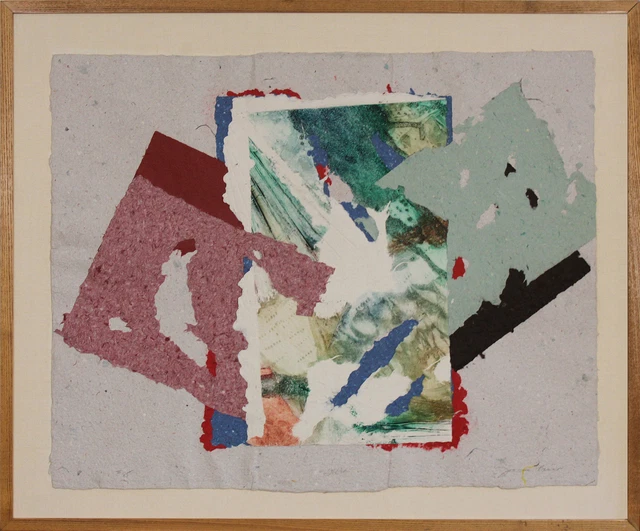 Firmato Misto Media Da American Artista Joanne Bruno, 1982