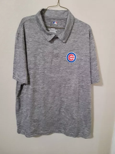 NWOT Chicago Cubs MLB Baseball Genuine Merchandise gray Polo XL Shirt XL15