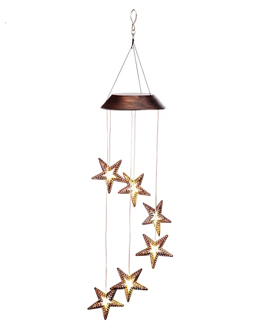 Decorazione sospesa LED danza delle stelle gioco del vento immagine del mondo decorazione finestra 70 cm MOLTO BUONO