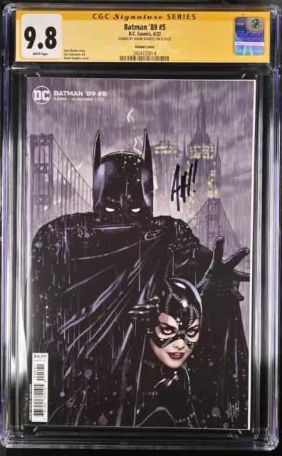 Batman '89 #5 Michelle Pfeiffer Catwoman Variant CGC SS 9.8 • Signed Adam Hughes