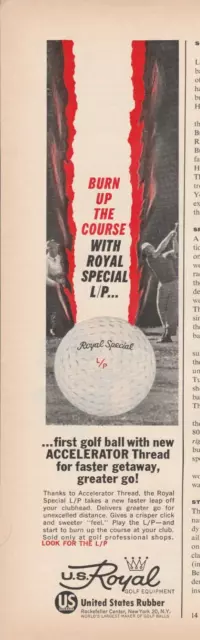 1963 United States Rubber Vintage Print Ad 1960s U.S. Royal Special Golf Balls