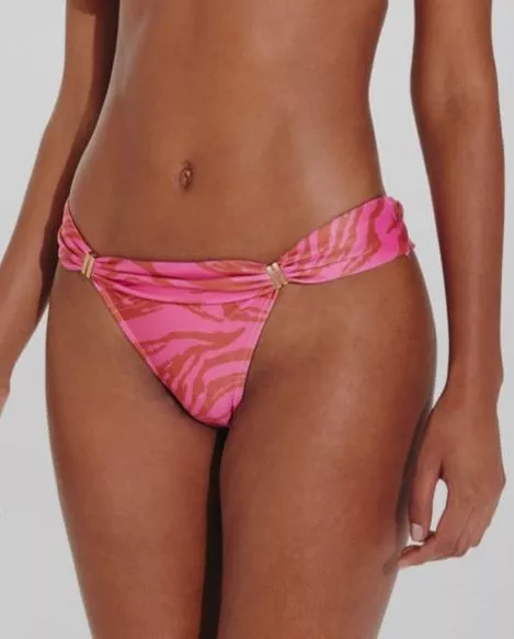 $108 Vix Women's Pink Diani Bia Tube Bikini Bottom Swimwear Size Large