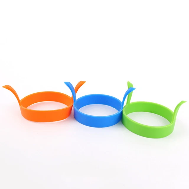Stampo da cucina in silicone stampo ad anello per uova strumento da cucina antiaderente resistente al calore per