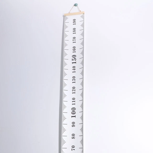 1 pieza Home Canvas niños regla de medición de altura simple tabla de crecimiento para niños Nordic S