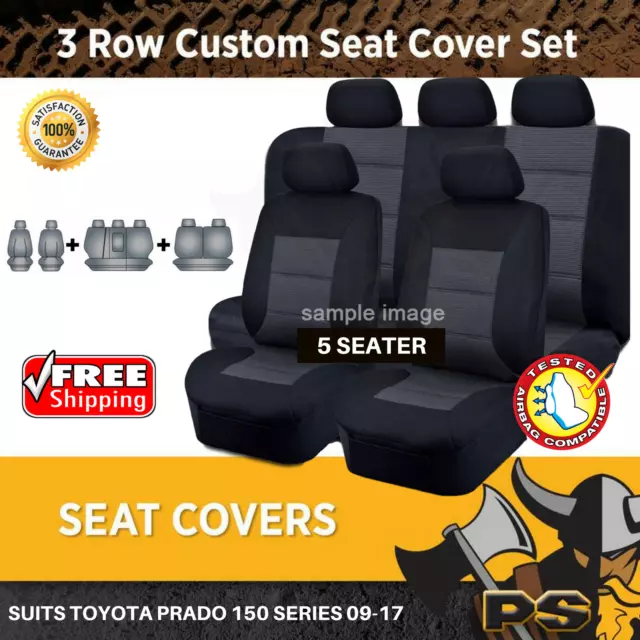 Tailor Made Seat Covers to suit Toyota Prado 150 Series 2009-2017 FRONT SEATS