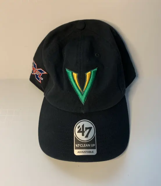 '47 Brand XFL Tampa Bay Vipers Clean Up Black Adjustable Hat XFL 2020 Team