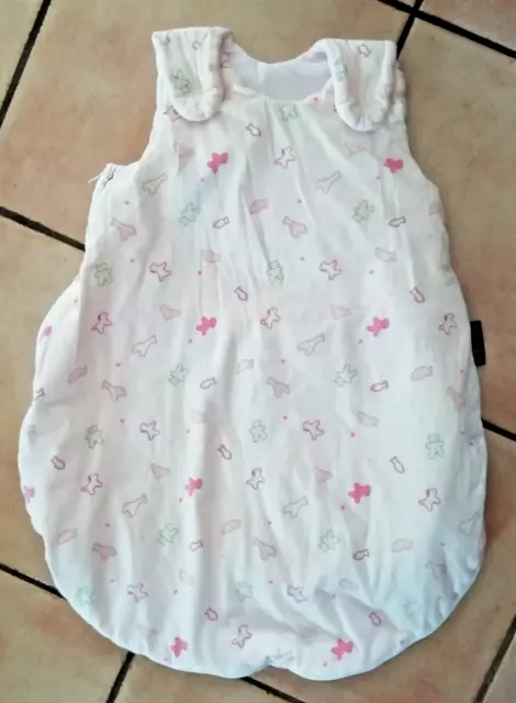 Baby-Joy Mädchen-Schlafsack  Rosaton mit Tieren Gr. 56/62 Füllung 60 Gradwäsche*