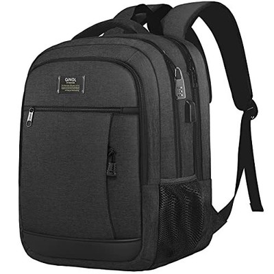 LIWAG Sac à Dos Grande Capacité Homme 50L,Sac à Dos Ordinateur Portable avec Chargement USB,Antivol Imperméable Sac à Dos PC Portable 17 Pouces pour Loisirs Collège Voyage Affaire Scolaire Gris 