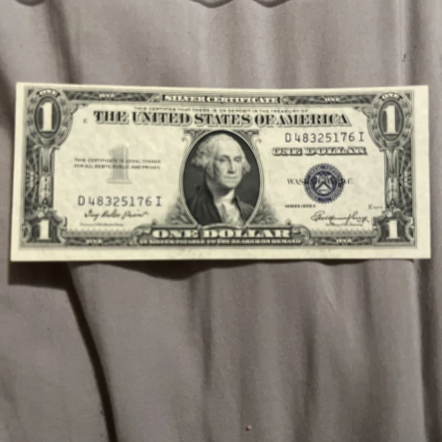 Series 1935 E Blue Seal One Dollar Silver Certificate Note