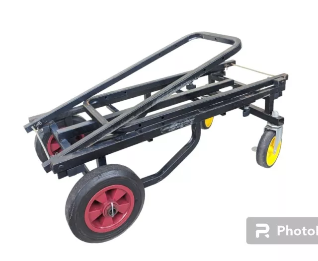 Jam Stands Karma DJ Equipment Dolly Cart Utility Metal W Wheels Adjustable