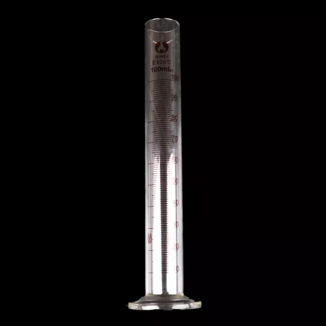 100ml Graduated Glass Measuring Cylinder Chemistry Laboratory M_tu
