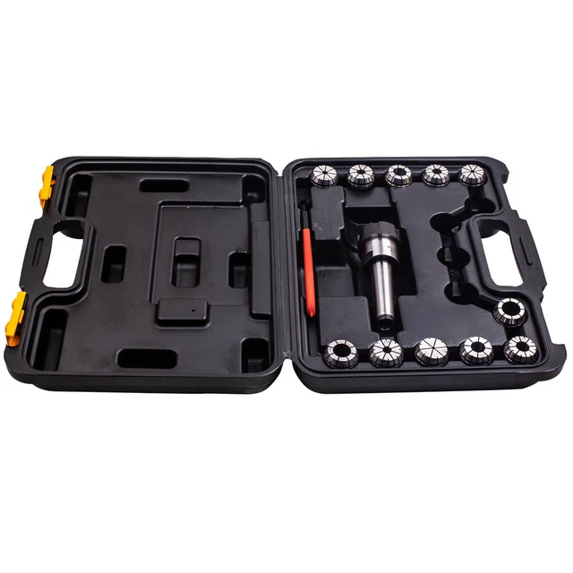 11pcs ER32 Collet Set MT3 Shank Chuck & Spanner For CNC Milling Lathe Machine