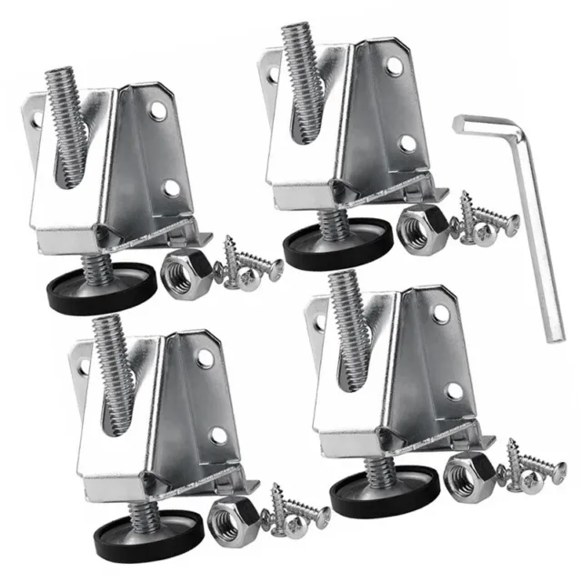 4 Set Heavy Duty Levelling Height Adjustable Machine Furniture Feet Lock Nut Kit