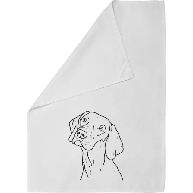 'Vizsla Dog' Cotton Tea Towel / Dish Cloth (TW00016640)