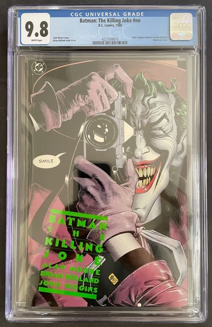 Batman The Killing Joke CGC 9.8 UNCIRCULATED, 1st Print, Key Issue Origin Joker