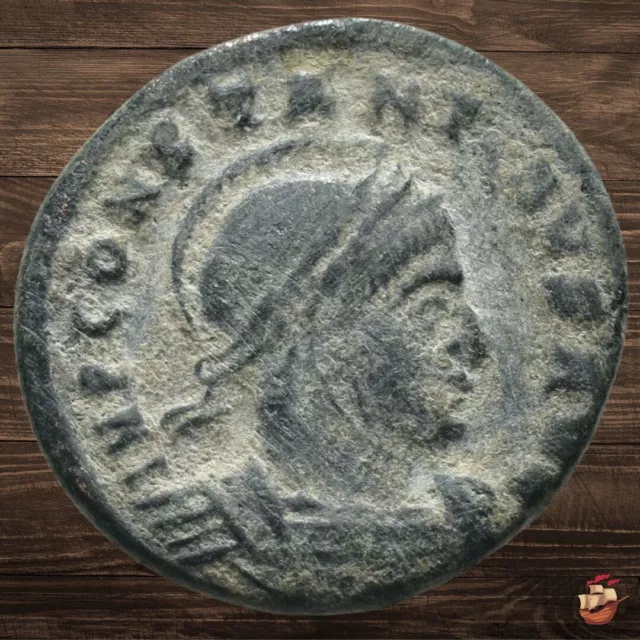 Byzantine Follis coin - Constantine I (317-20 AD) Siscia  VICTORIAE LAETAE @1271