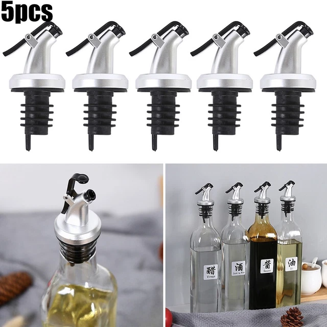 Bouteille Huile Olive 630ml Marbrasse Avec Bec Verseur Anti-Goutte - Distributeur Vinaigre & Condiments Blanc
