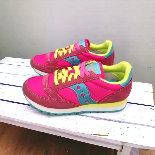 SAUCONY JAZZ ORIGINAL 1044 364 Giallo Rosa Fucsia EUR 89 25