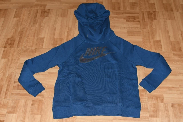 Nike Sportswear Rally Metallic Funnel Neck Women's Hoodie  - Women's Size Medium