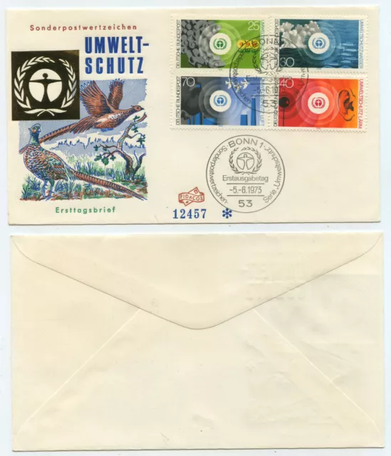 69730 - Mi.Nr. 774-777 - FDC - Ersttagsbrief - Bonn 5.6.1973 - Umweltschutz