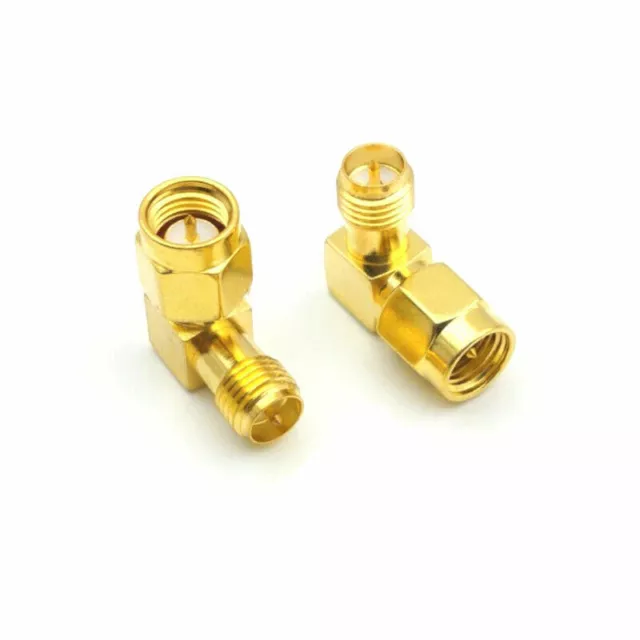 SMA male to RP female Adapter 90° degree Right Angle RF Radio Coaxial Connector