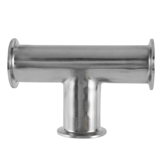 1.5Inch 38Mm Sanitary Tri Clamp 3 Way Tee 304 Stainless Steel Sanitary6326