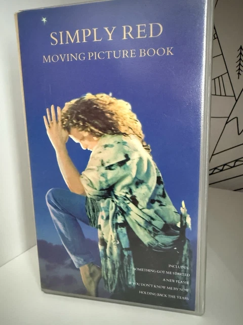 SIMPLY RED: MOVING Picture Book VHS tape, a collectible music