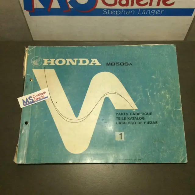original Honda MB 50 Sa 1979  Ersatzteilkatalog  Ersatzteilliste  Handbuch