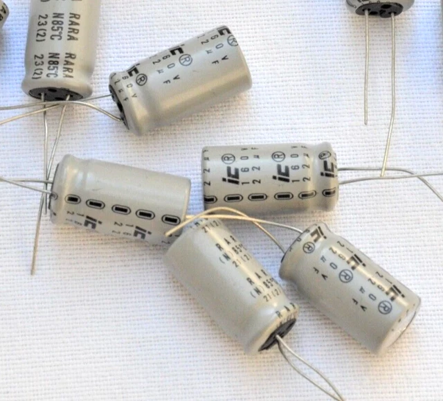 10 pieces 22uf 160v Illinois Capacitor Electrolytic Capacitors