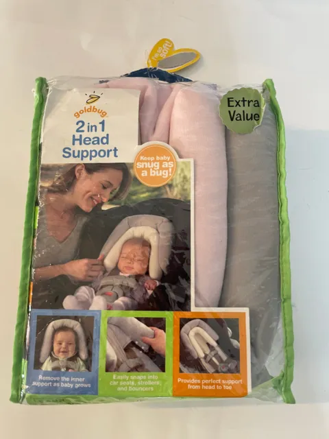 Gold Bug 2 in 1 Super Soft Head Support For Car Seats Strollers & Bouncers