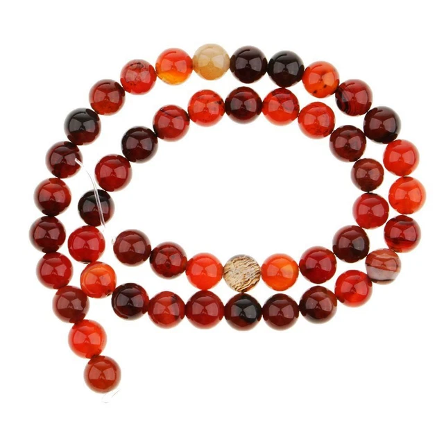 2X perles d'agate de rêve faisant la pierre semi-précieuse naturelle ronde 2